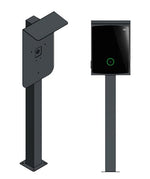 DIE-LADESAEULE Standfuß Ladesäule Für Go-E Charger Wallbox Edelstahl Anthrazit Pulverbeschichtet