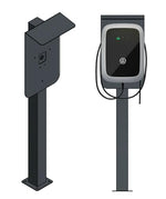 DIE-LADESAEULE Standfuß Ladesäule Für Go-E Charger Wallbox Edelstahl Anthrazit Pulverbeschichtet