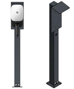 DIE-LADESAEULE Standfuß Ladesäule Für Go-E Charger Wallbox Edelstahl Anthrazit Pulverbeschichtet