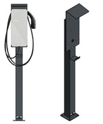 DIE-LADESAEULE Standfuß Ladesäule Für Go-E Charger Wallbox Edelstahl Anthrazit Pulverbeschichtet