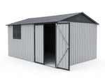 Muskel Gartenhaus 10,21 m² Anthrazitgrau Metall