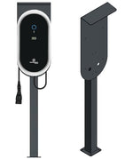 DIE-LADESAEULE Standfuß Ladesäule Für Go-E Charger Wallbox Edelstahl Anthrazit Pulverbeschichtet