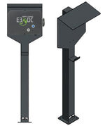 DIE-LADESAEULE Standfuß Ladesäule Für Go-E Charger Wallbox Edelstahl Anthrazit Pulverbeschichtet