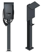 DIE-LADESAEULE Standfuß Ladesäule Für Go-E Charger Wallbox Edelstahl Anthrazit Pulverbeschichtet