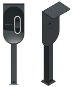 DIE-LADESAEULE Standfuß Ladesäule Für Go-E Charger Wallbox Edelstahl Anthrazit Pulverbeschichtet