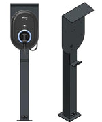 DIE-LADESAEULE Standfuß Ladesäule Für Go-E Charger Wallbox Edelstahl Anthrazit Pulverbeschichtet