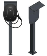 DIE-LADESAEULE Standfuß Ladesäule Für Go-E Charger Wallbox Edelstahl Anthrazit Pulverbeschichtet