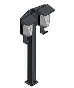 DIE-LADESAEULE Standfuß Ladesäule Für Go-E Charger Wallbox Edelstahl Anthrazit Pulverbeschichtet