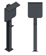 DIE-LADESAEULE Standfuß Ladesäule Für Go-E Charger Wallbox Edelstahl Anthrazit Pulverbeschichtet