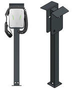 DIE-LADESAEULE Standfuß Ladesäule Für Go-E Charger Wallbox Edelstahl Anthrazit Pulverbeschichtet