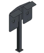 DIE-LADESAEULE Standfuß Ladesäule Für Go-E Charger Wallbox Edelstahl Anthrazit Pulverbeschichtet