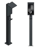 DIE-LADESAEULE Standfuß Ladesäule Für Go-E Charger Wallbox Edelstahl Anthrazit Pulverbeschichtet
