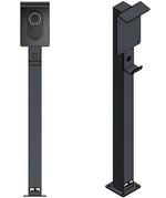 DIE-LADESAEULE Standfuß Ladesäule Für Go-E Charger Wallbox Edelstahl Anthrazit Pulverbeschichtet