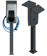 DIE-LADESAEULE Standfuß Ladesäule Für Go-E Charger Wallbox Edelstahl Anthrazit Pulverbeschichtet