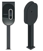 DIE-LADESAEULE Standfuß Ladesäule Für Go-E Charger Wallbox Edelstahl Anthrazit Pulverbeschichtet