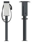DIE-LADESAEULE Standfuß Ladesäule Für Go-E Charger Wallbox Edelstahl Anthrazit Pulverbeschichtet