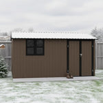 Muskel Gartenhaus 10,21 m² Anthrazitgrau Metall
