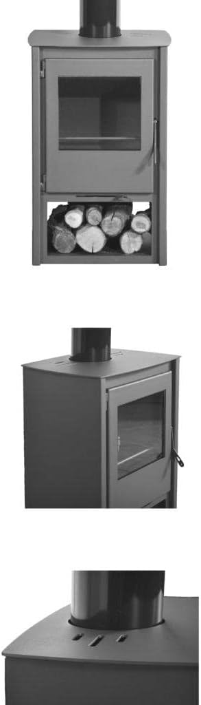 JUAN PANADERO Eco Design Bayonne Premium Kaminofen 8 kW Grau