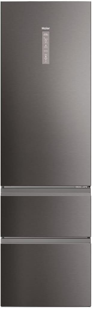Haier HTW5620CNMP Kühl Gefrierkombination 414 L Dark Inox