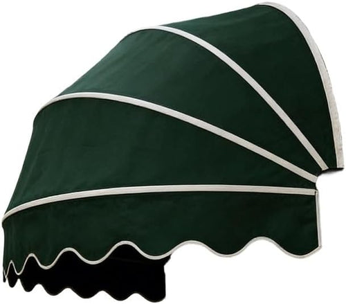 Vividcrate Einziehbare Kuppelfenster-Markise 120cm Grün