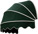 Vividcrate Einziehbare Kuppelfenster-Markise 120cm Grün