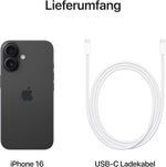 Apple iPhone 16 128 GB Generalüberholt Schwarz