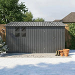Muskel Gartenhaus 10,21 m² Anthrazitgrau Metall