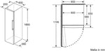 Bosch Serie 4 Kühlschrank KSV36VWEP 346 L Weiß