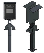 DIE-LADESAEULE Standfuß Ladesäule Für Go-E Charger Wallbox Edelstahl Anthrazit Pulverbeschichtet