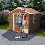 Muskel Gartenhaus 10,21 m² Anthrazitgrau Metall