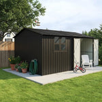 Muskel Gartenhaus 10,21 m² Anthrazitgrau Metall