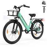 Runetic E-Bike 26 Zoll 7 Gang Pedelec 250W 36V 13Ah Grau