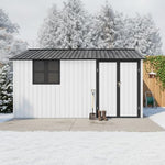 Muskel Gartenhaus 10,21 m² Anthrazitgrau Metall