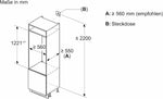 Bosch Serie 4 Einbau-Kühlschrank KIR41VFE0 204 L Weiß