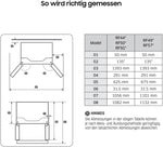 Samsung French Door Kühlschrank 495 L Edelstahl Look RF50C530ES9/EF