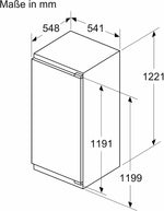 Bosch Serie 4 Einbau-Kühlschrank KIR41VFE0 204 L Weiß