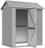 Boltkex Gartenhaus 192x152,5x237 cm Verzinkter Stahl Hellgrau