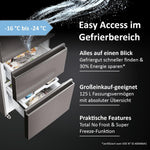 Haier HTW5620CNMP Kühl Gefrierkombination 414 L Dark Inox