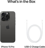 Apple iPhone 15 Pro 256 GB Generalüberholt Titan Schwarz