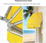 Vividcrate Einziehbare Kuppelfenster-Markise 120cm Grün