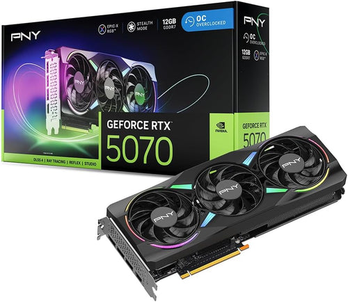PNY GeForce RTX 5070 12 GB GDDR7 ARGB OC Triple Fan Grafikkarte