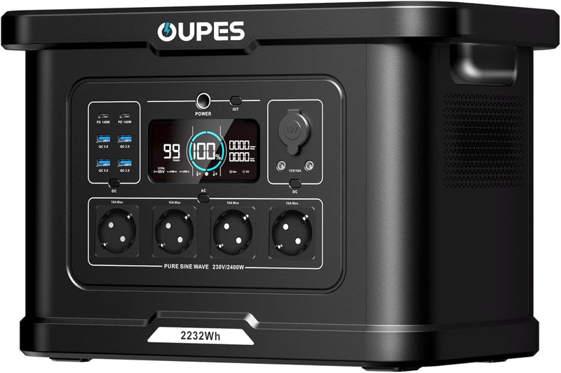 OUPES Exodus 2400 Tragbare Powerstation 2400W 2232Wh Solargenerator