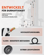 ZERELEK Kraftstation Multifunktionaler Kabelturm 69 Kg Schwarz