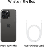 Apple iPhone 15 Pro Max 256 GB Generalüberholt Titan Schwarz