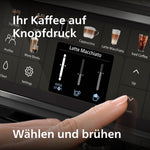 PHILIPS Serie 5500 Kaffeevollautomat LatteGo 1500 W Schwarz/Silber