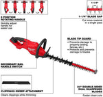 Milwaukee M18 Benzin-Heckenschere 2726-20 Nur Werkzeug Ohne Akku