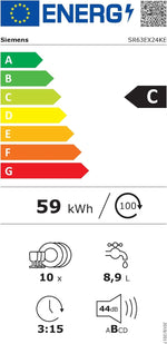 Siemens SR63EX24KE iQ300 Vollintegrierter Geschirrspüler 45 cm