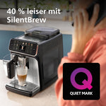 PHILIPS Serie 5500 Kaffeevollautomat LatteGo 1500 W Schwarz/Silber