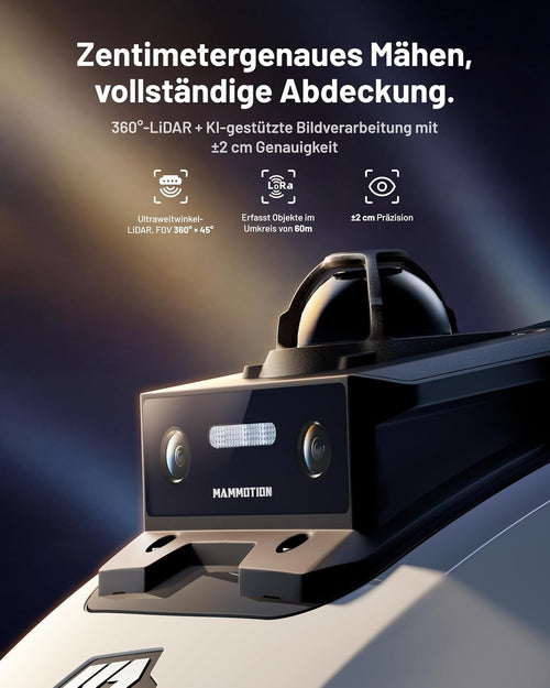 Mammotion YUKA Mini 2 800 LiDAR Mähroboter 800m² Ohne Begrenzungskabel