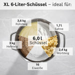 Bosch Serie 8 Küchenmaschine 1800W Silber 6L MUMS8ZS00